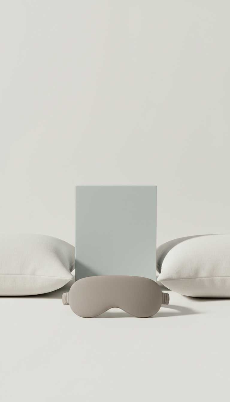 Stone Taupe Minimalist Sleep Mask